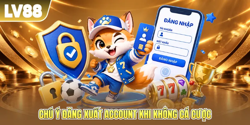 Chú ý đăng xuất account khi không cá cược Chú ý đăng xuất account khi không cá cược